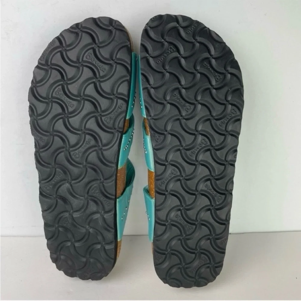 Birkenstock Betula Lambada Turquoise Teal Mermaid Crystal Studded Sandals EUC - Picture 14 of 14